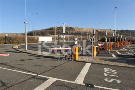 Eurotunnel - Channel Tunnel Terminal In Folkestone, Uk, Parking Stock ...