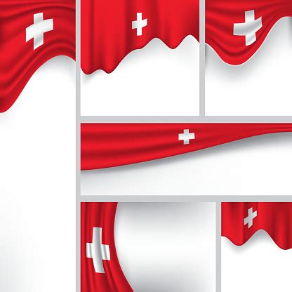 Abstract Switzerland Flag Swiss Colors Stock Illustration - Download ...