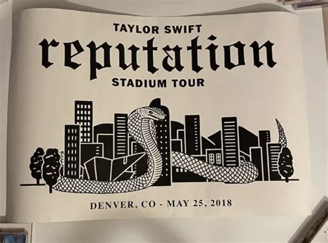 TAYLOR SWIFT REPUTATION stadium tour poster £103.76 - PicClick UK
