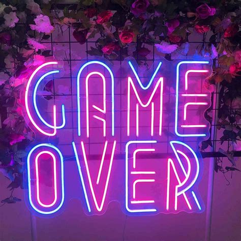 Game Over Neon Sign – AOOS Custom