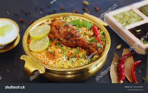 Hyderabadi Biryani Style Biryani Originating Hyderabad Stock Photo ...