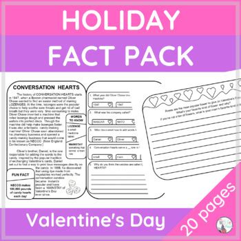 Valentine's Day Fact Pack - History, Symbols, Traditions - Reading ...