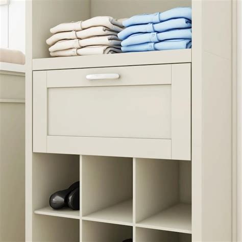 allen + roth Flat Panel Drawer Kit- True White in the Wood Closet ...