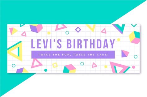 Free Vector | Birthday facebook cover template