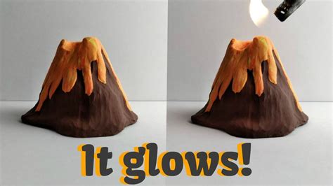 How to Make a Glowing Volcano │ Polymer Clay Tutorial - YouTube