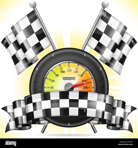 Racing emblem speedometer hi-res stock photography and images - Alamy