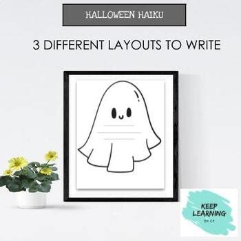 Halloween Haiku Poem by Keep Learning by CF | TPT