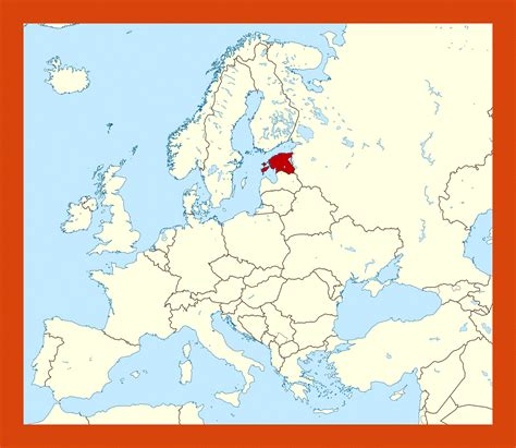 Location map of Estonia | Maps of Estonia | Maps of Europe | GIF map | Maps of the World in GIF ...