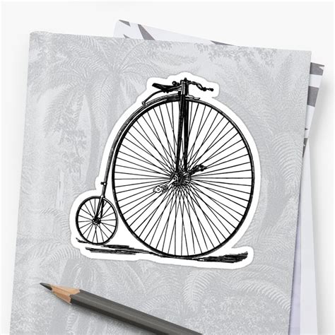 "Penny Farthing Bicycle" Sticker by giddyaunt | Redbubble