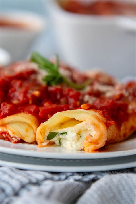 Homemade Gluten-Free Manicotti with Easy Crepe Shells - Authentic