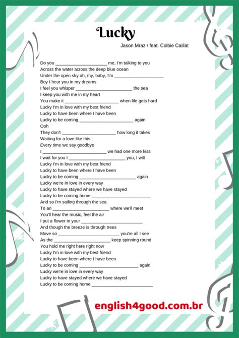 Lucky - English4Good - ESL Listening Comprehension