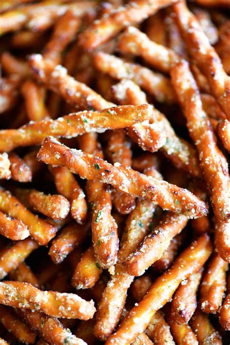 spicy pretzels sticks with ranch seasoning | Snack mix recipes, Spicy ...