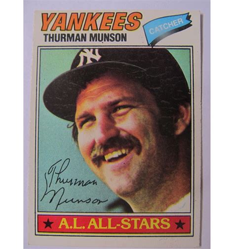 Thurman Munson 1977 Topps Yankees Mint Baseball Card