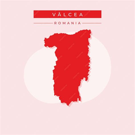 Premium Vector | Vector illustration vector of valcea map romania