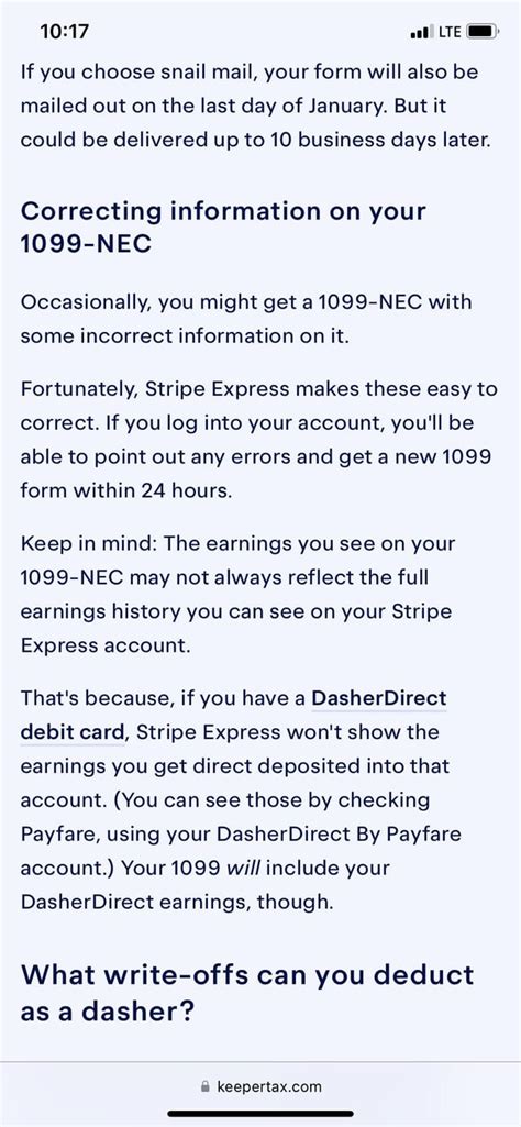 So if I have dasher direct, will my 1099 form be correct? : r/doordash