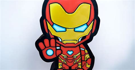 Iron Man LED Light Box by CADventures3d | Download free STL model ...