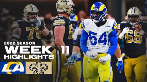 Highlights: Rams' Top Plays vs. Saints In Week 11 | Tutu Atwell TD ...