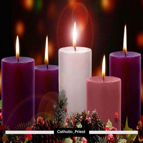 Advent Wreath with the 'Christ' Candle | Advent candles, Advent wreath, Third sunday of advent