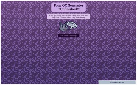 Pony OC Generator