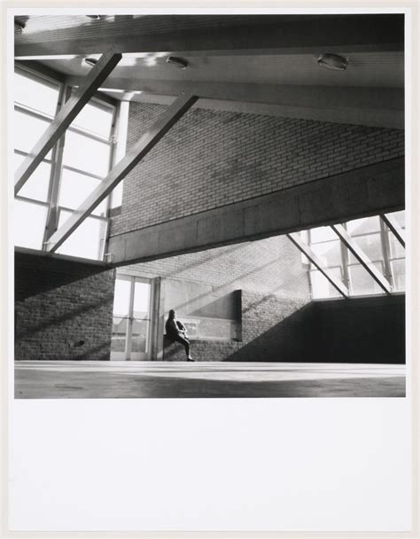 Interior view of Assembly Hall, Brunswick Park Primary School, London ...