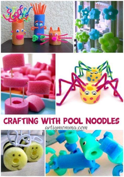 Creative Pool Noodle Crafts for Kids - Artsy Momma | Pool noodle crafts, Preschool crafts ...