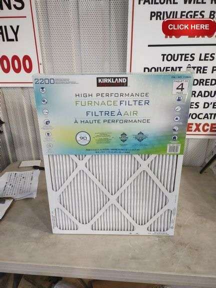 Kirkland 4pac furnace filters - Rideau Auctions