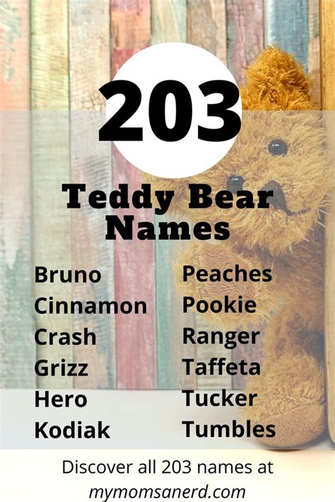 203 Teddy Bear Names for Your Stuffed Animal | Teddy Bear Name Generator