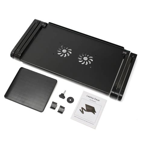 Portable Folding Laptop Table With Cooling Fan - GenieUs Shop