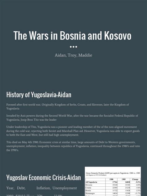 5 - Bosnia and Kosovo War Presentation | PDF | Bosnia And Herzegovina ...