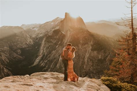 Sunrise Glacier Point Engagement Session