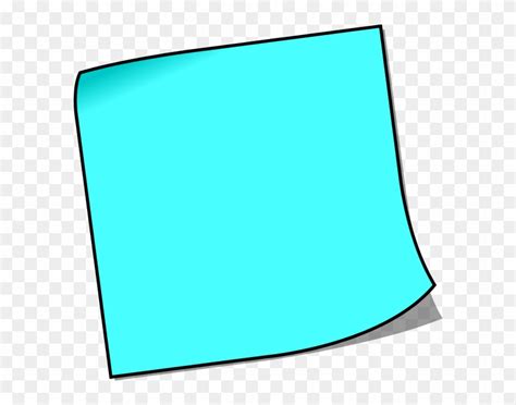 Blank Post It Clipart - Blank Sticky Note Clipart - Free Transparent PNG Clipart Images Download