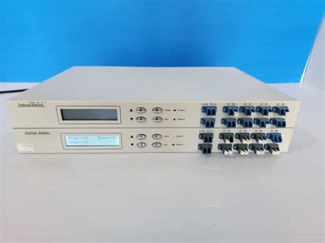 RACKMOUNT OPTICAL SWITCH (Rack Mounted Fiber Optic Switch) Lot of 2 ...