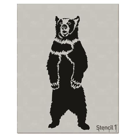 Grizzly Bear Stencil (8.5"x11") | Stencil 1