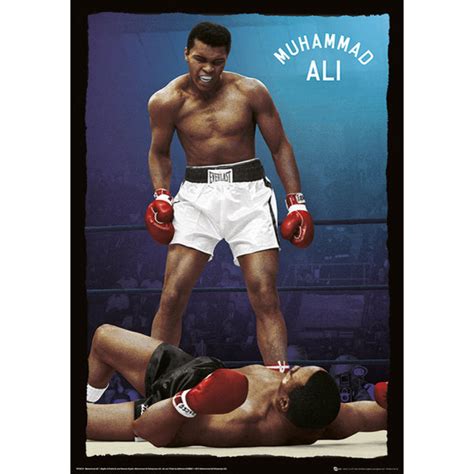 Muhammad Ali Knockout - Metallic Poster - 47x67cm | IWOOT