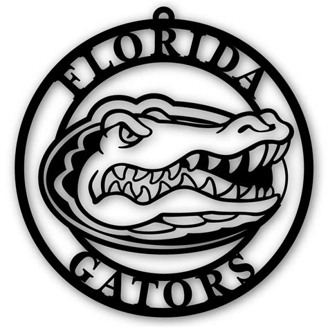 Black Florida Gators 16'' Team Logo Cutout