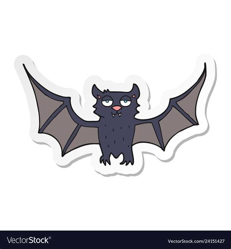 Sticker of a cartoon halloween Royalty Free Vector Image