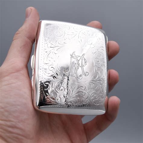 Cigarette case - .925 silver, Silver gilt - Catawiki