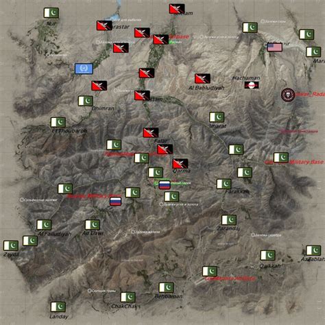 Current map of Takistan territories This process is an interaction between peacekeeping missions ...