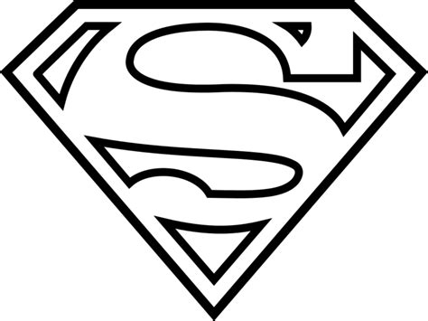 Download Black And White Download Autism Svg Superman - Printable Superman Logo Coloring Pages ...
