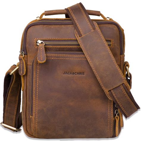 Mua Jack&Chris Leather Messenger Bag for Men, Man Purse Crossbody Bags for Work Business trên ...