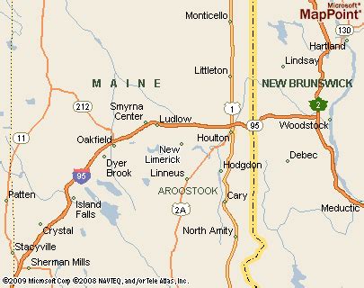 Where is New Limerick, Maine? see area map & more