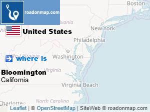 Where is Bloomington San Bernardino County, California United States