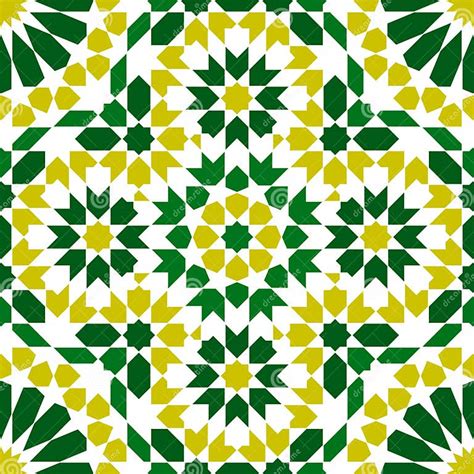 Seamless Geometric Pattern in Arabic Style Zellij Stock Vector - Illustration of wallpaper ...