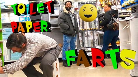 FARTING with a POOPY TOILET PAPER TAIL 💩 (Fart Prank) - YouTube