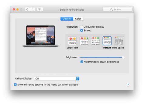 New 2016 MacBook Pros default to scaled non-native Retina screen ...