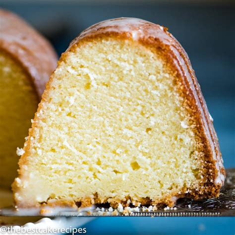 7UP Pound Cake Recipe with Lemon Glaze {Easy Bundt Cake}