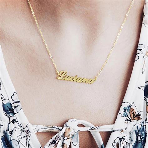 Custom Gold Name Necklace | Sincerely Silver