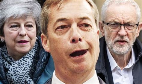 BREXIT SHOCK: Farage party SOARS in EU Election polls with FIVE POINT ...