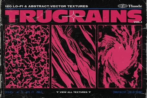 TRUGRAINS Brutalist Vector Textures :: Behance