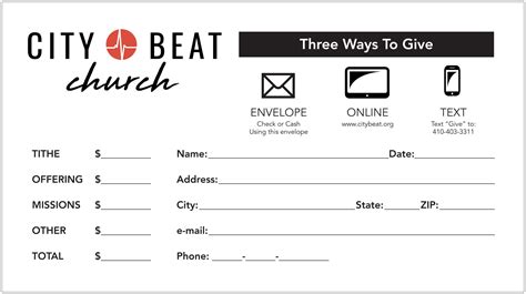 Free Tithes And Offering Envelope Template - Printable Templates